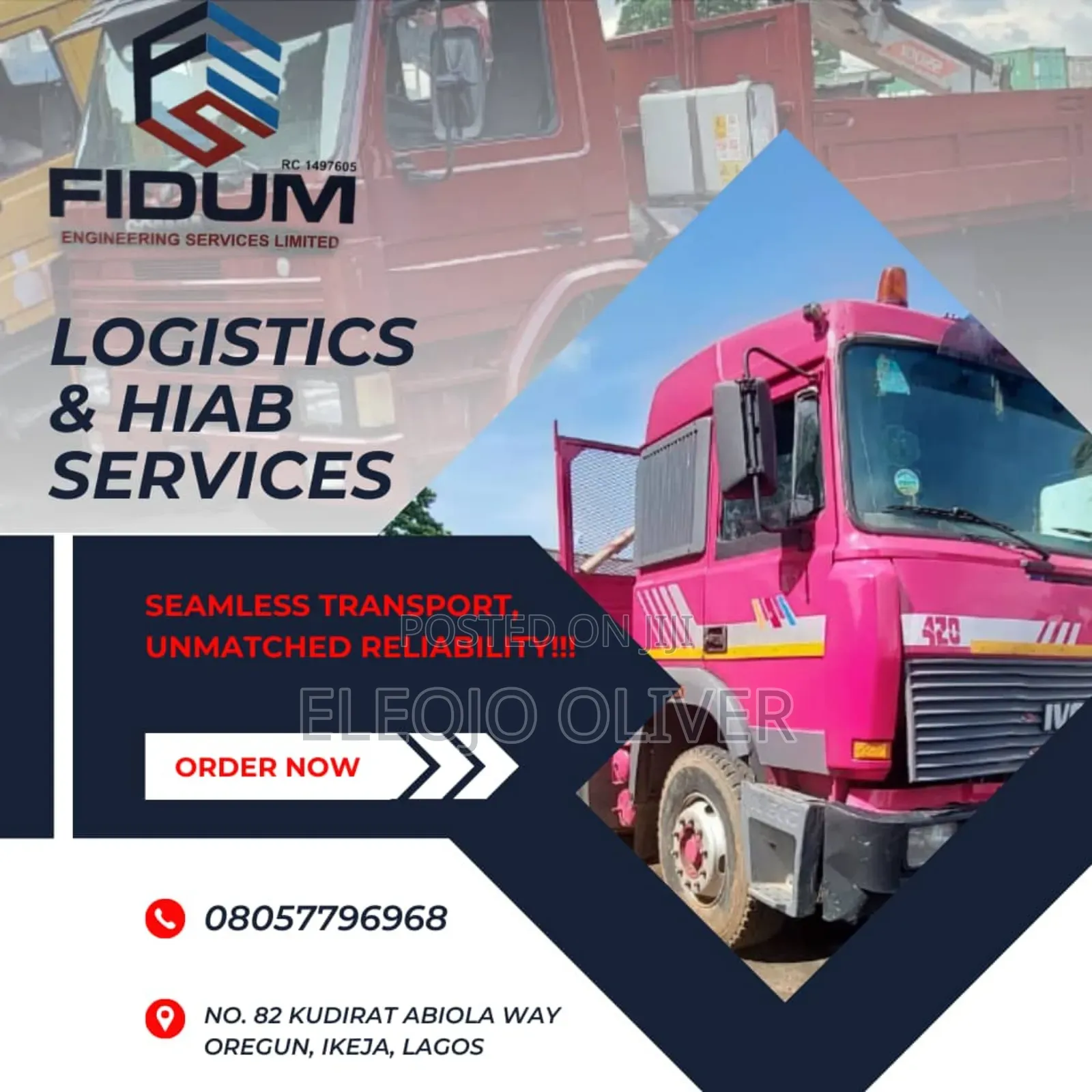 Hiab Truck for Rent in Wuse