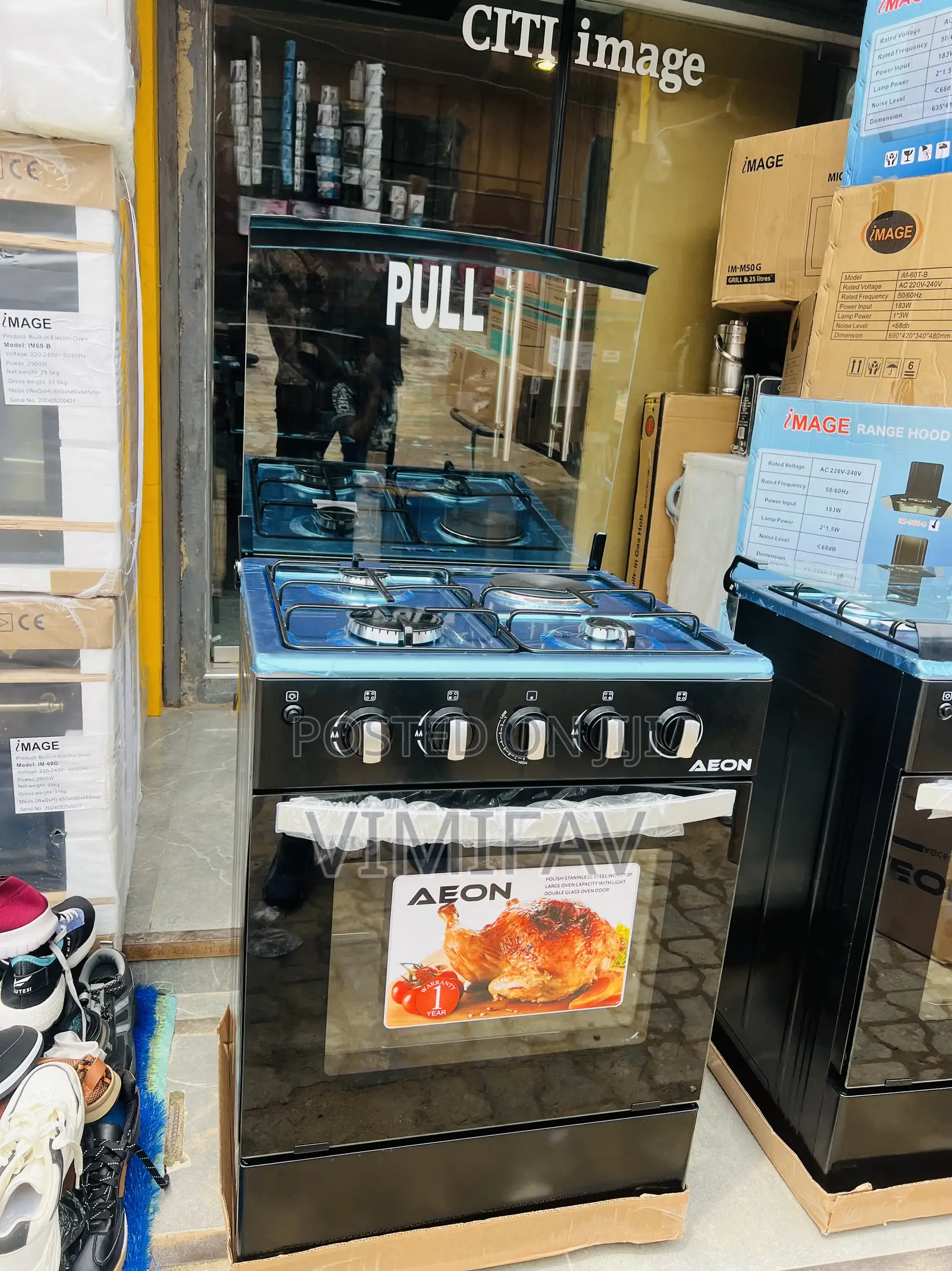 Aeon 60 by 60 Standing Gas Cooker Three by One Cooker