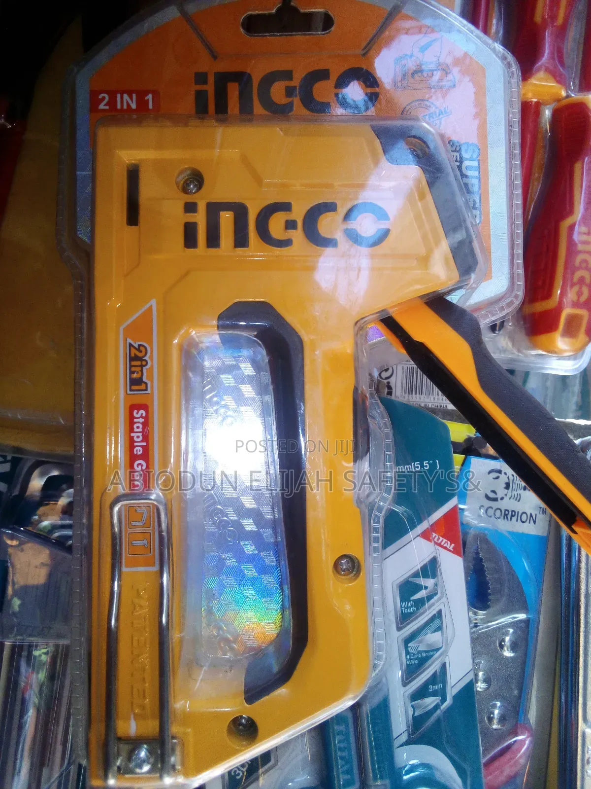 Ingco Big Hand 2 in 1 Stapler Gun Available