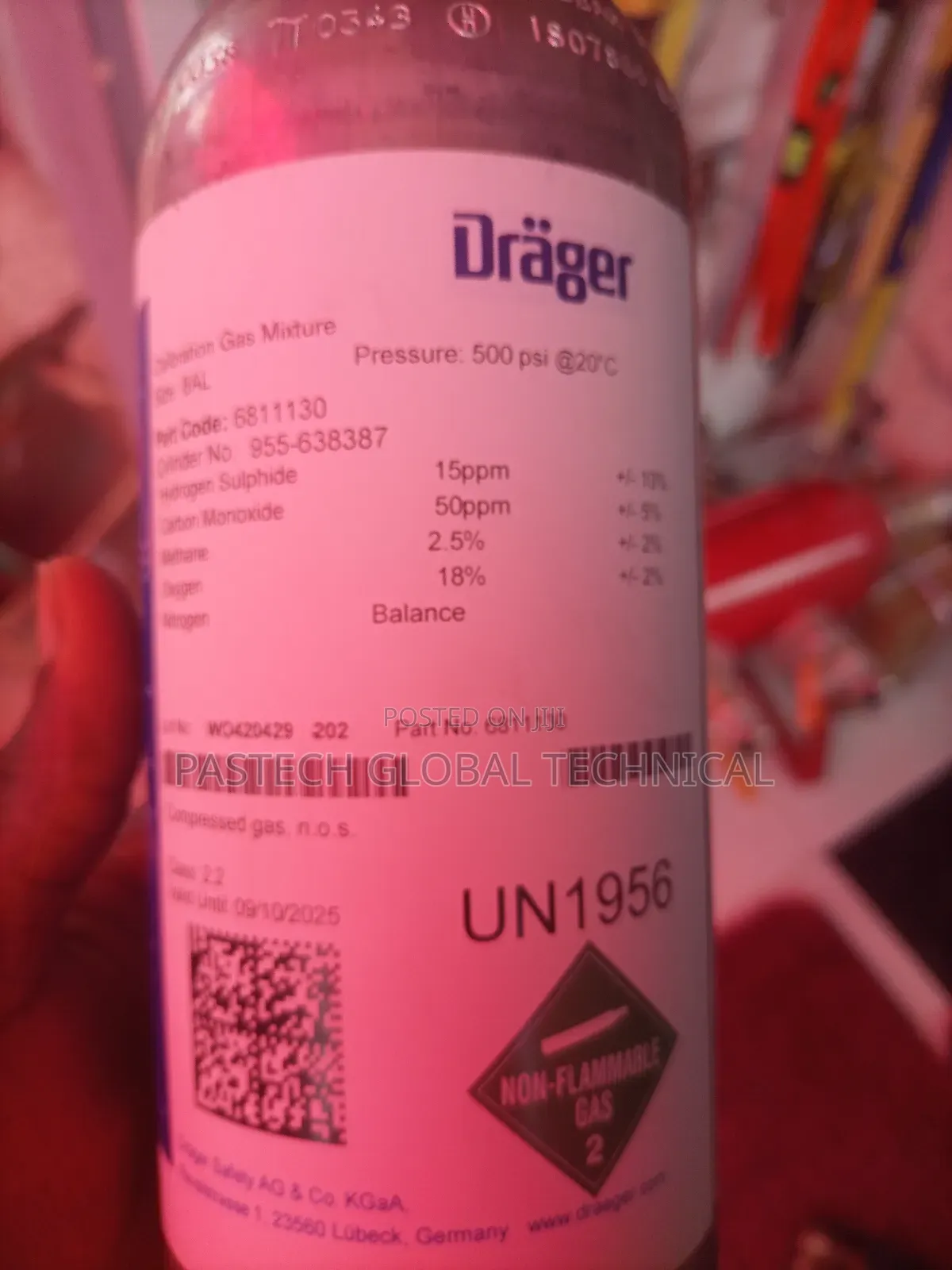 Dräger Calibration Gas Mixture (Gas Detection Calibration)