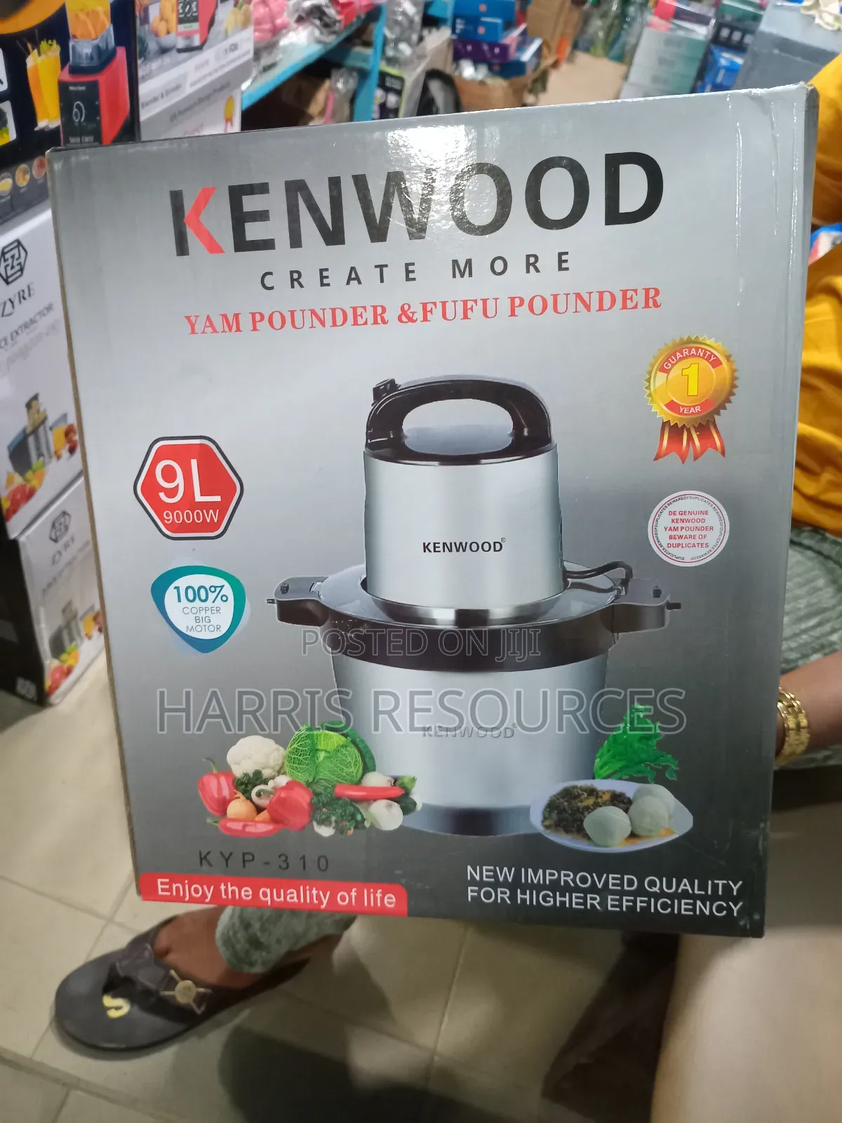 9 Litres Kenwood Food Processor Yam Pounder 9000 Watts