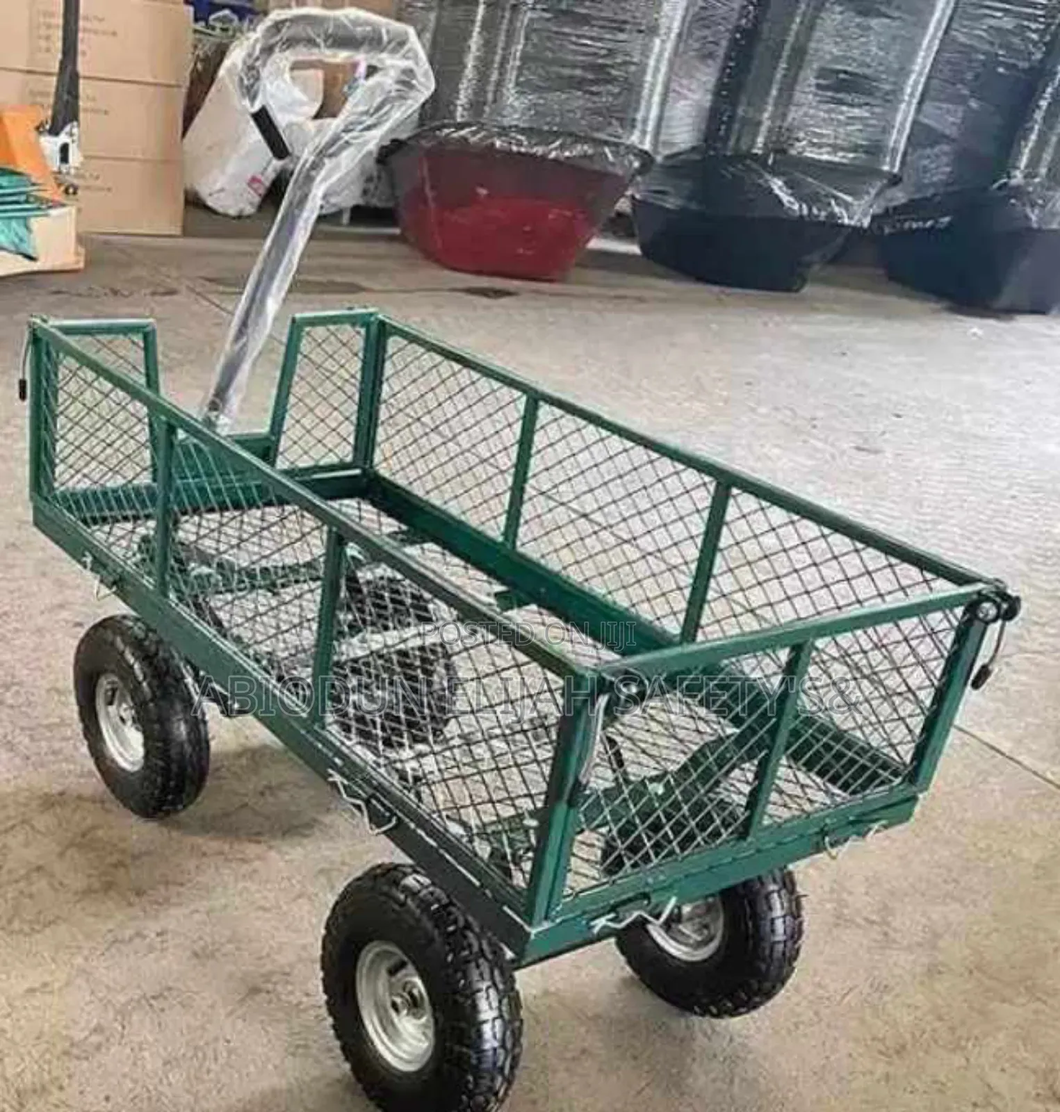 Basket Trolley , Garden Trolley With Four Tyres Standard