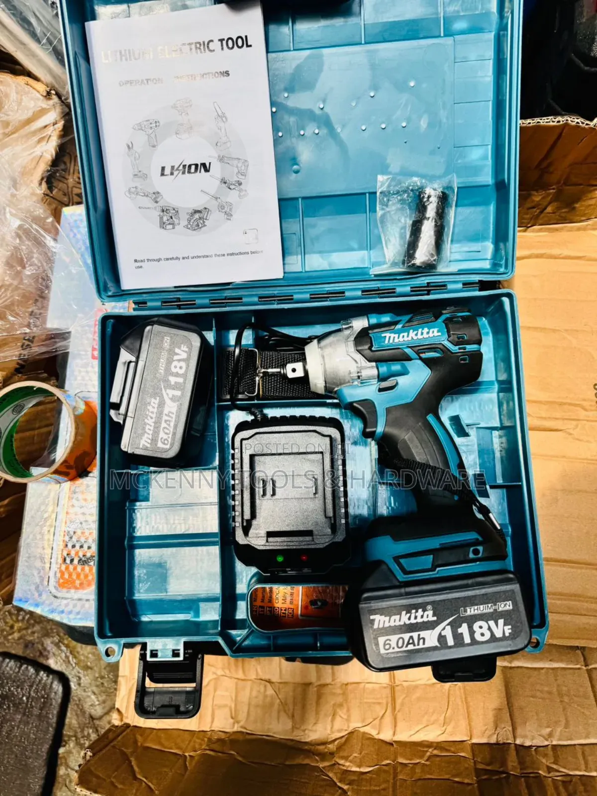 Makita DTW285 Rechargeable Impact Wrench Brushless 118v