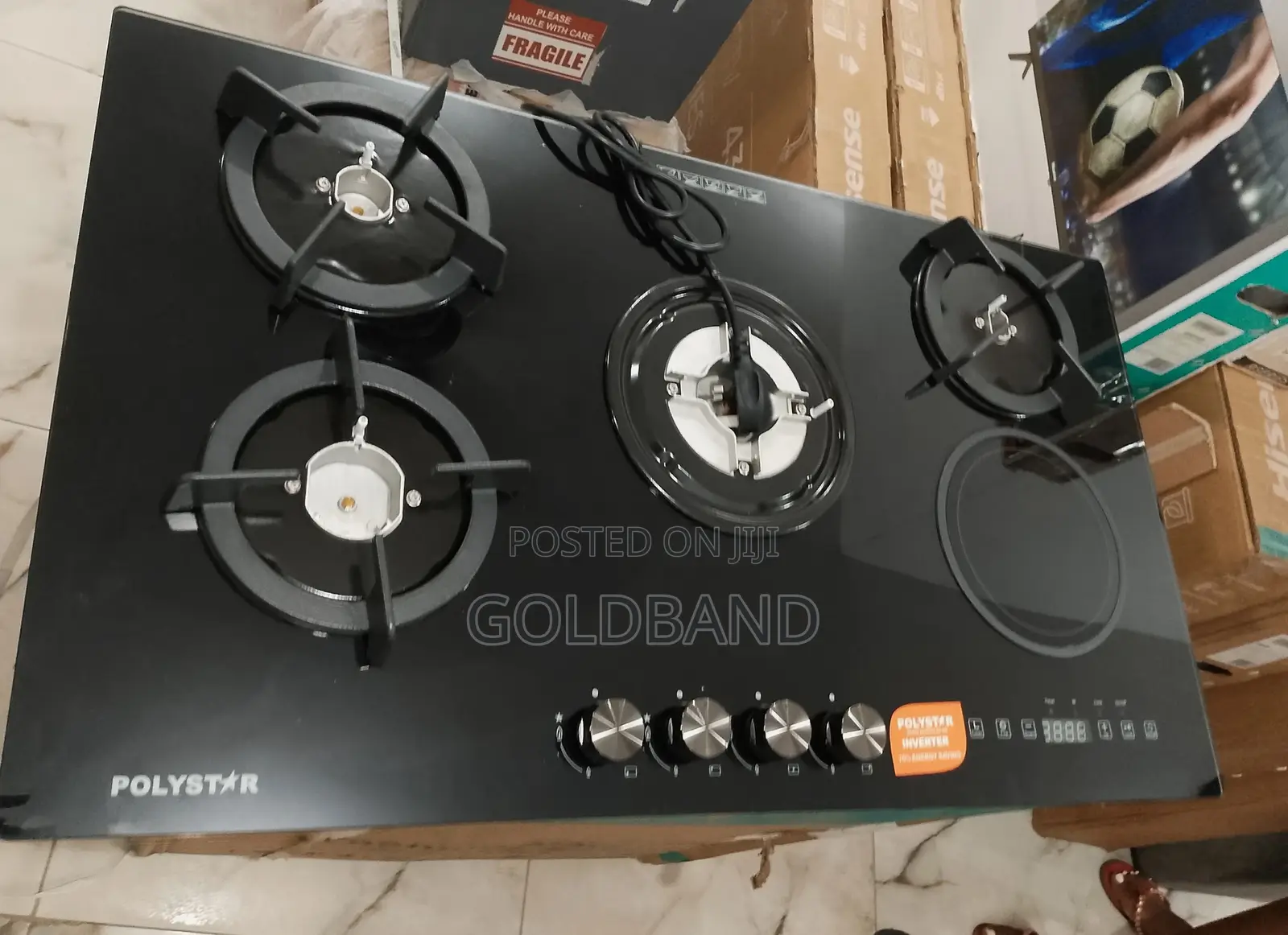 Advance 4+1 (Electric) Polystar Inverter Gas Hob