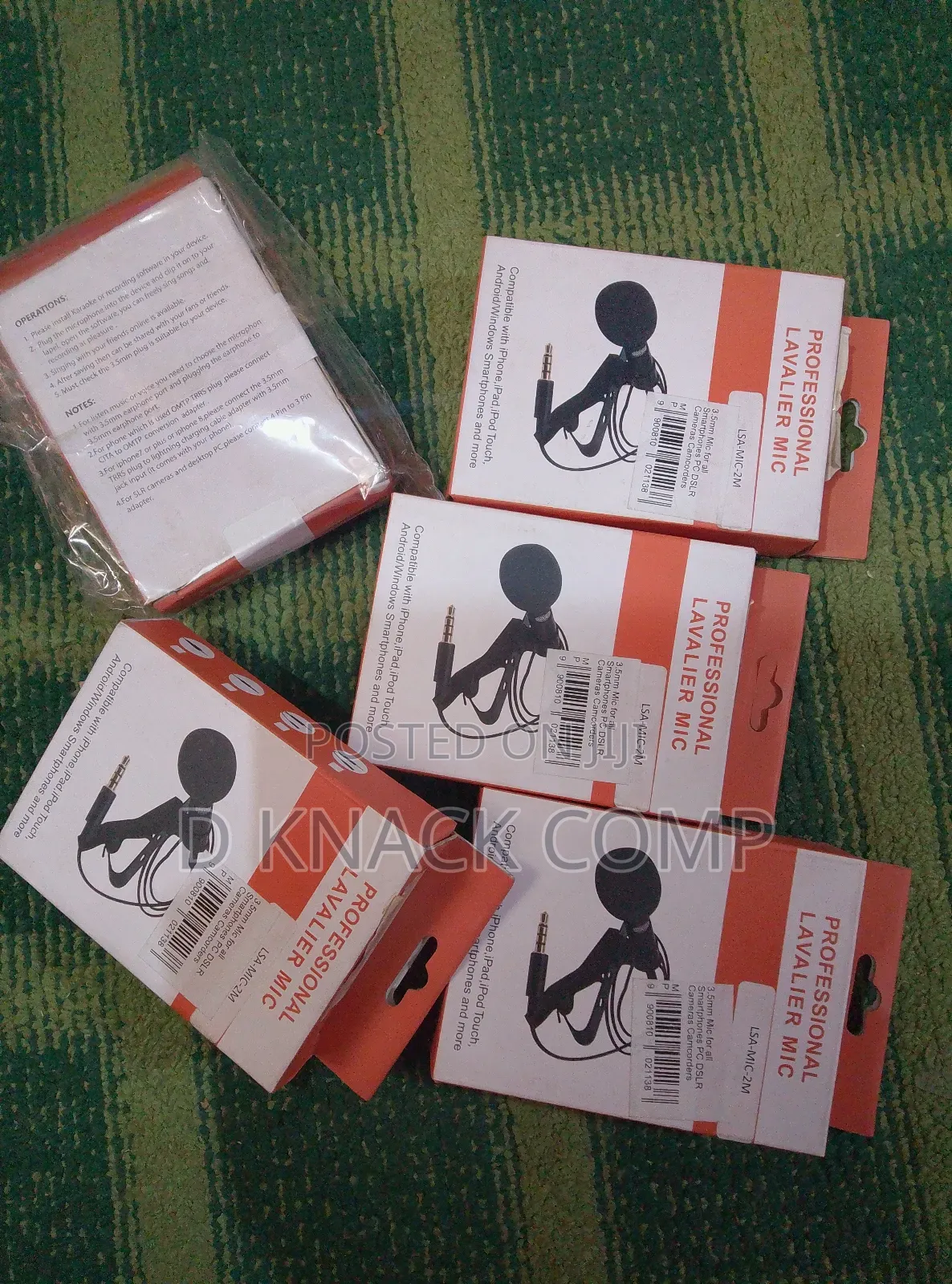 Professional Clip Lavalier Microphone for Smartphone