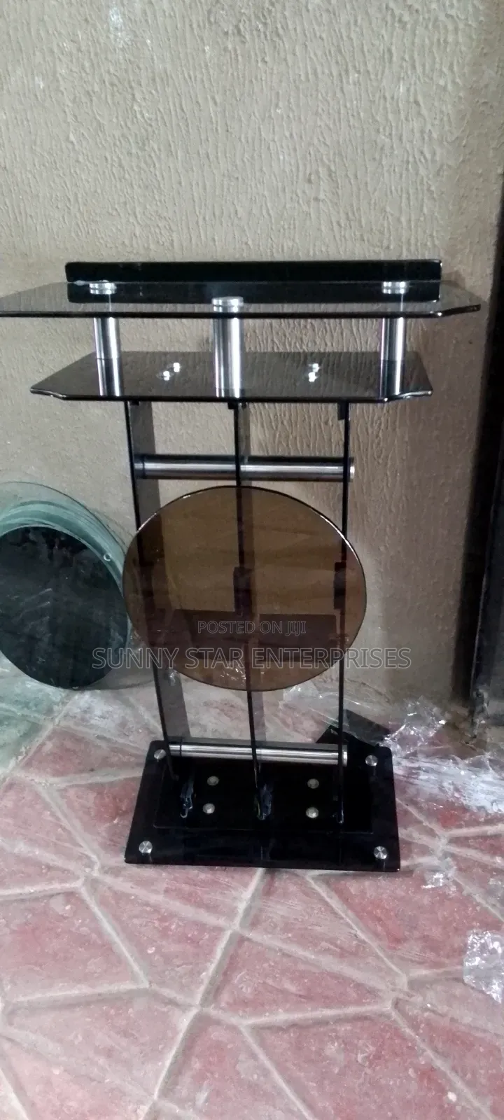 High Quality Thick Glass Pulpit for Church