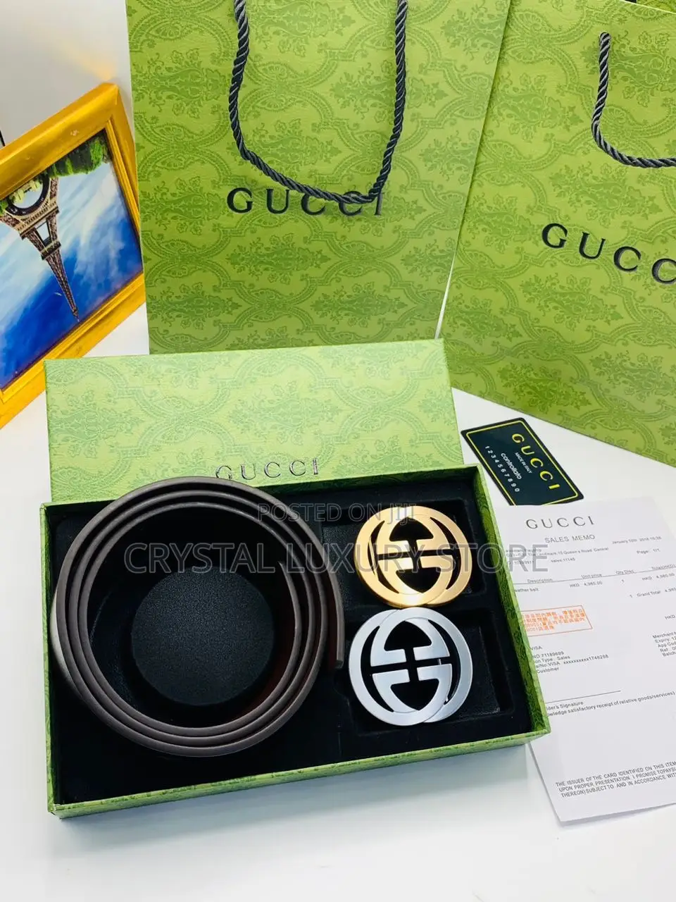 Versace 2 in 1 Quality Luxury Men Genuine Leather Belts