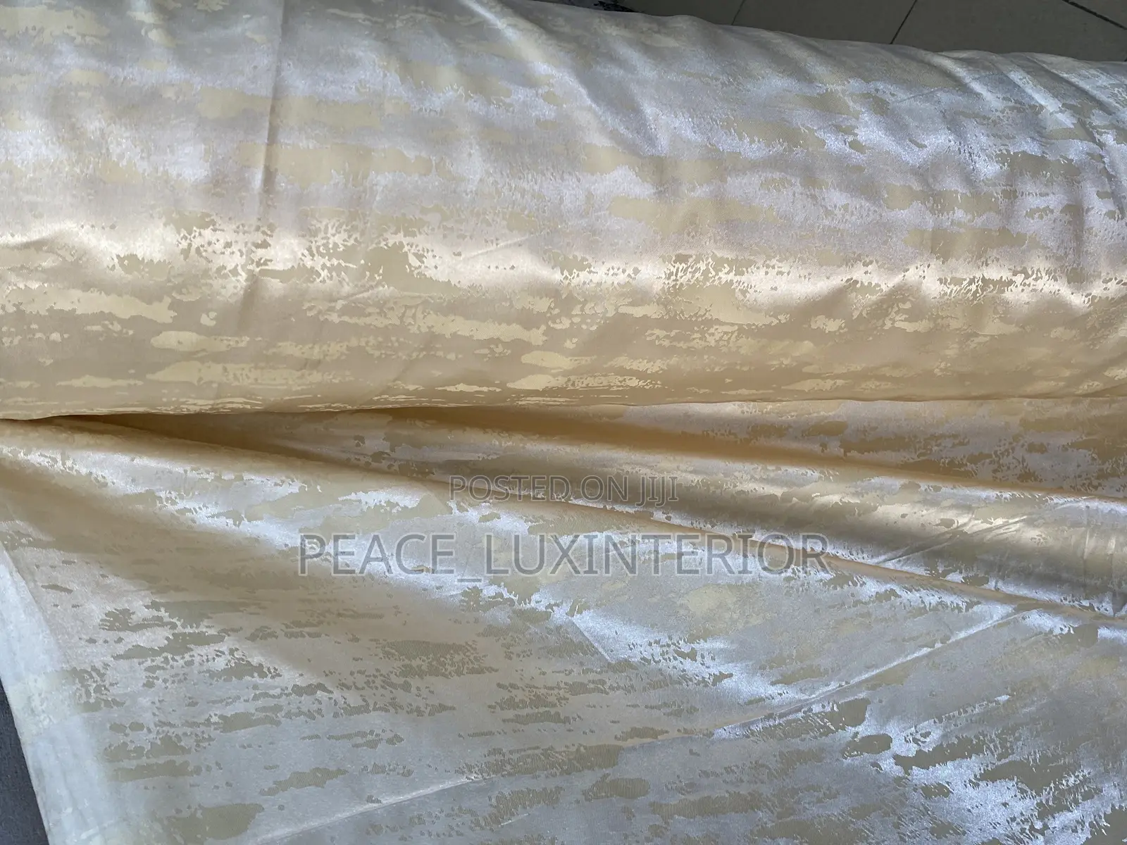 Cream Curtain Fabric