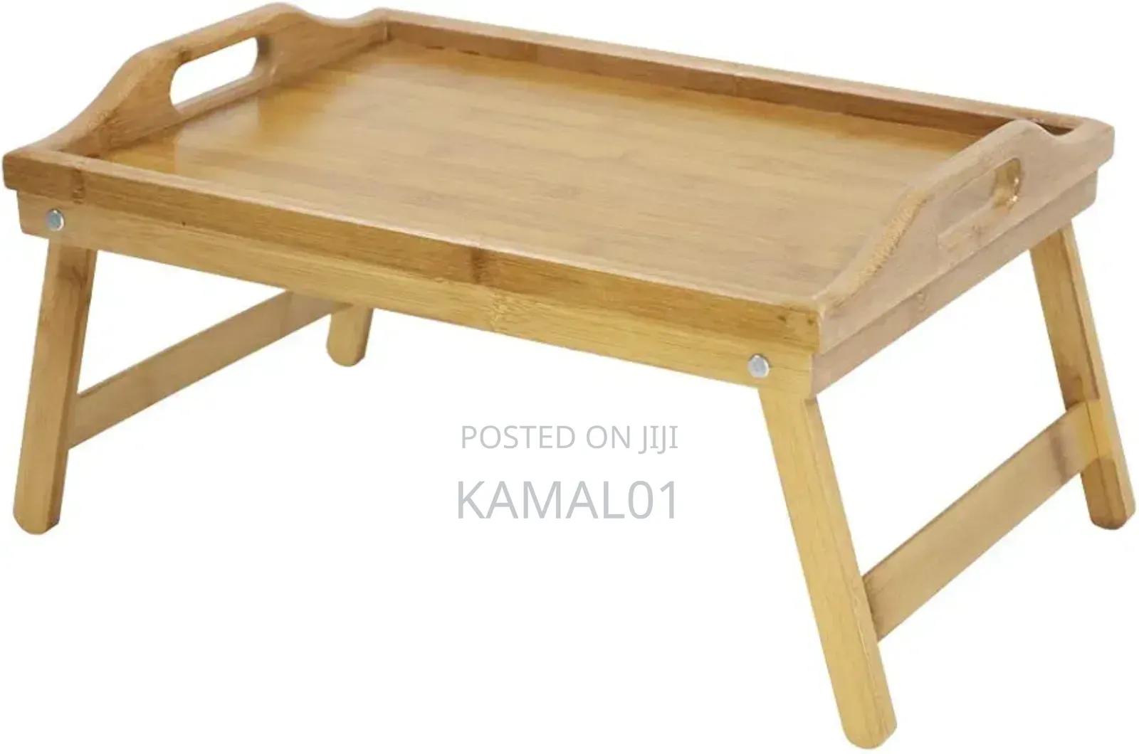Bamboo Bed Tray Table With Folding Legs Foldable Serving