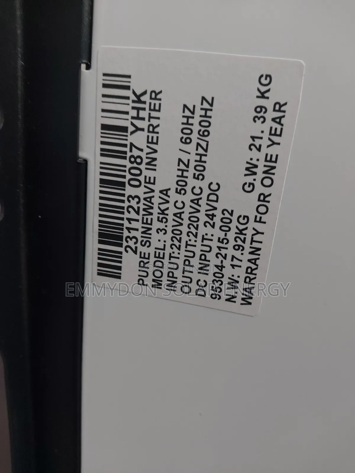 Original Yohako 3.5kva 24v Inverter