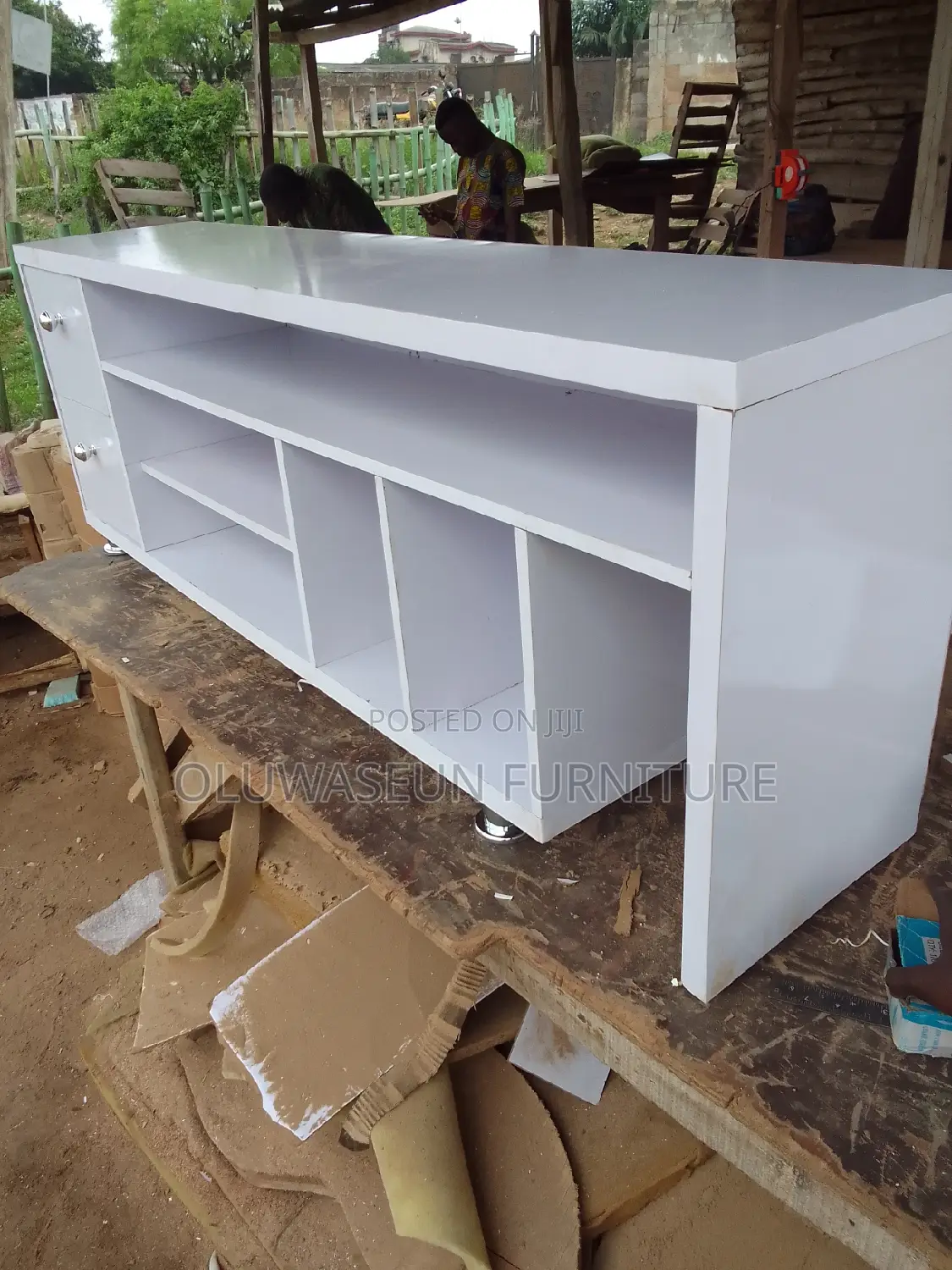 TV Shelf With Drawers and Open Space