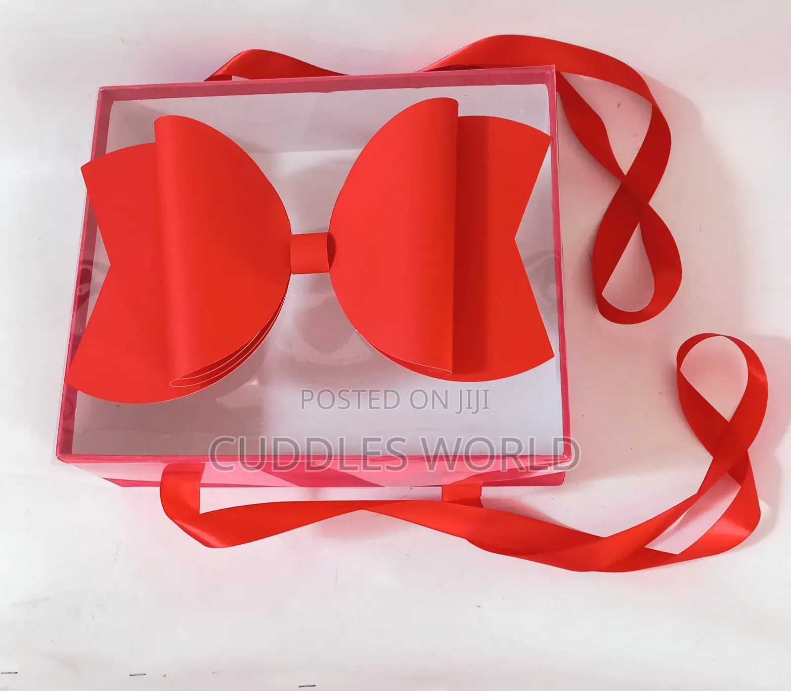 Transparent Rectangle Bow Box for Gift Package