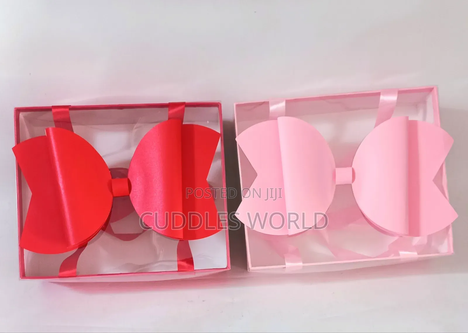 Transparent Rectangle Bow Box for Gift Package