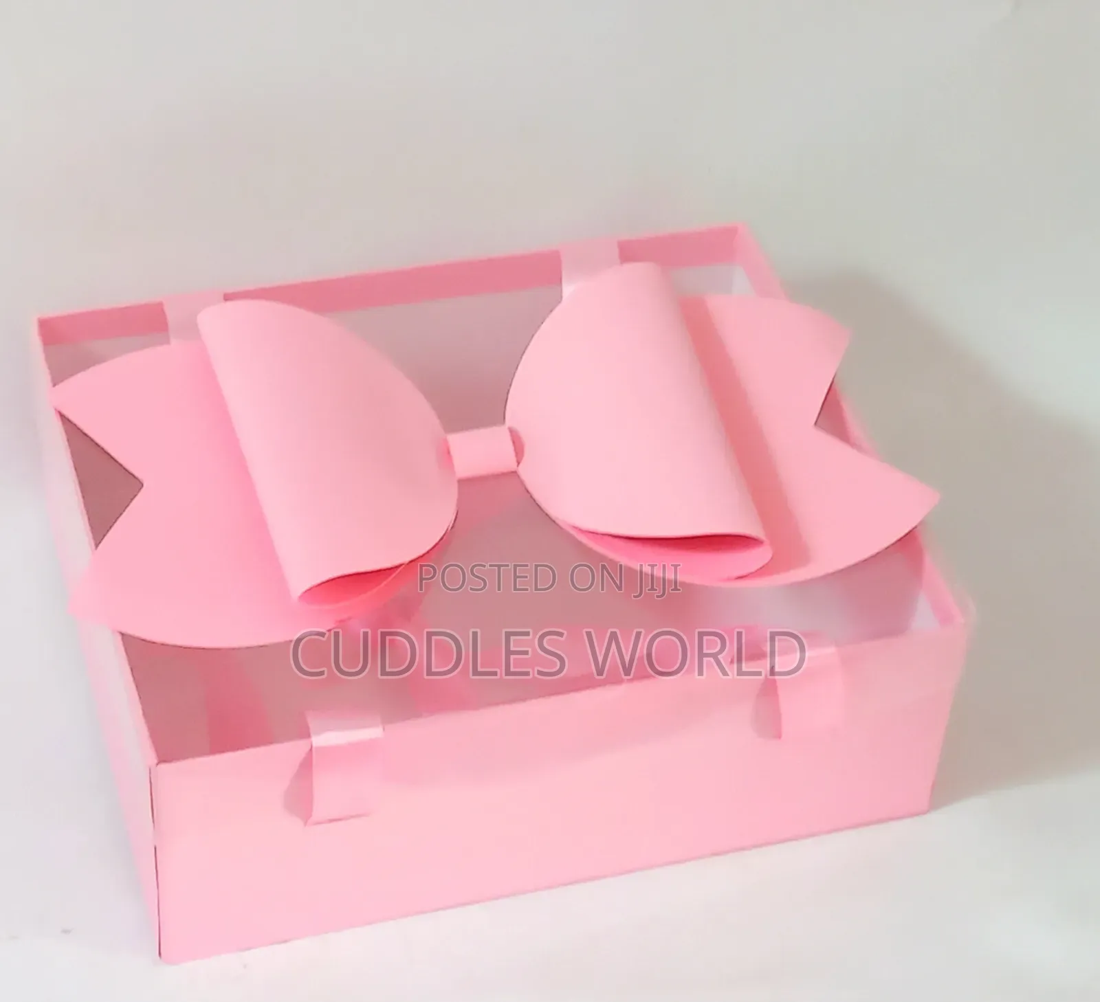 Transparent Rectangle Bow Box for Gift Package