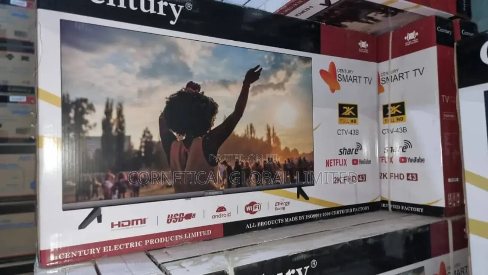 Century 43" Smart Vidaa Tv FHD CTV-43b