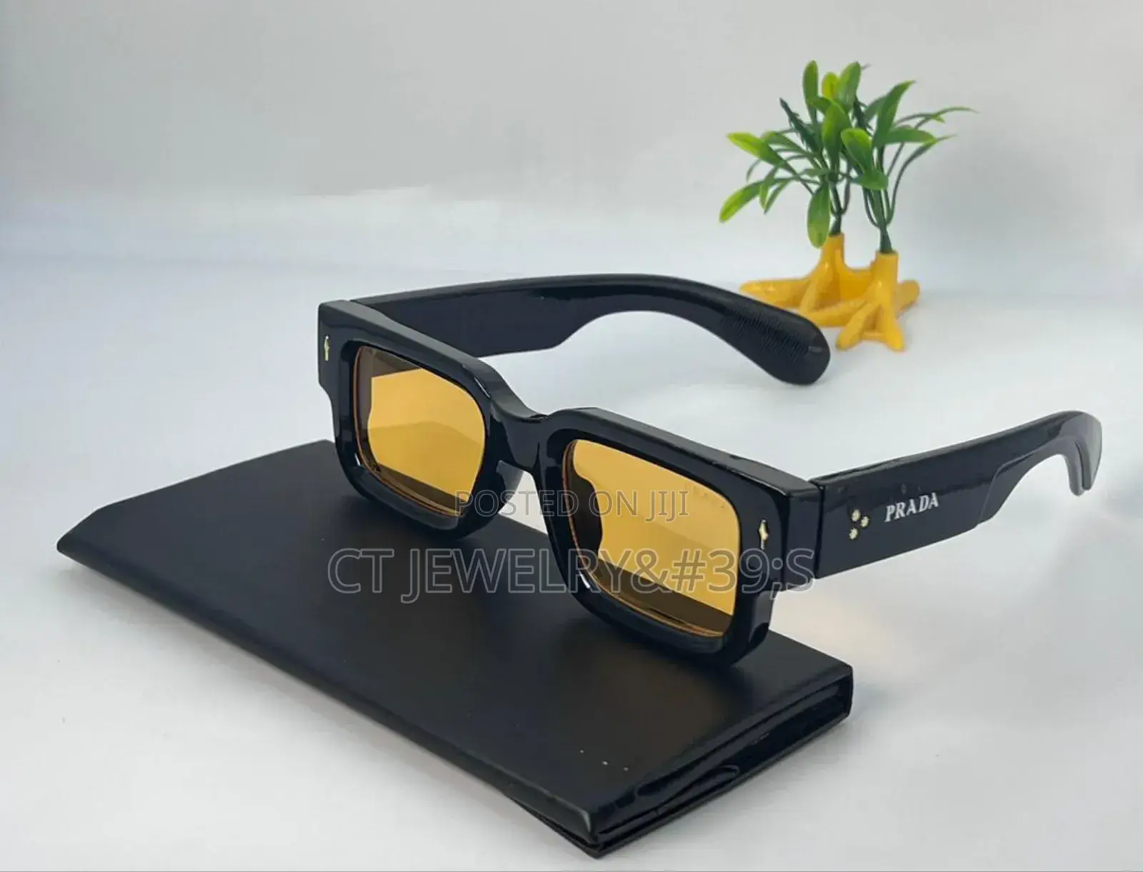 Exclusive Black Stylish (Prada) Sunglass for Unisex