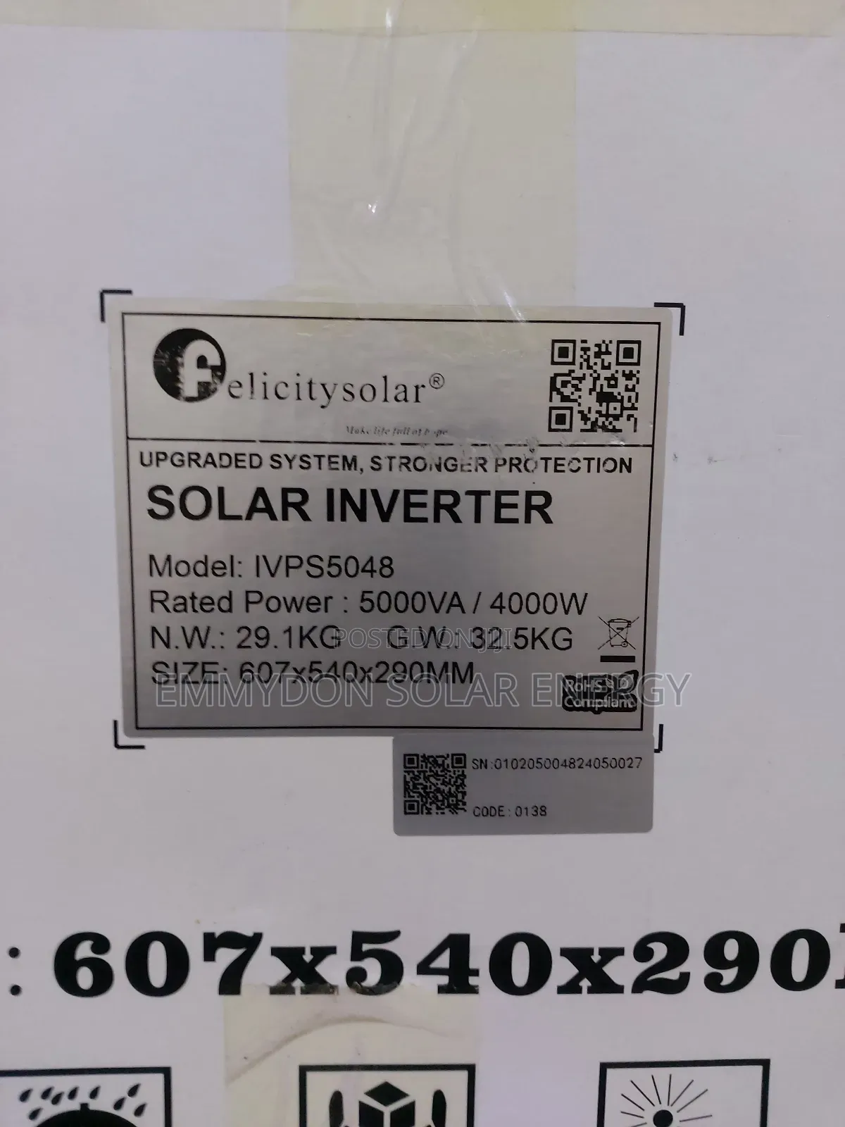 Original Felicity Inverter 5kva 48V Ivps