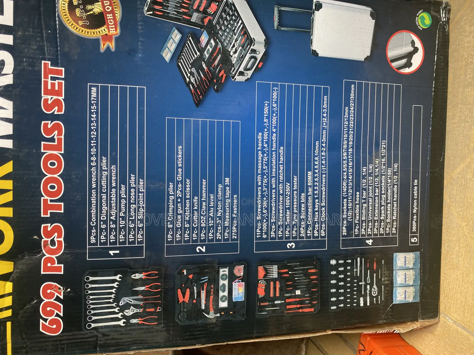 699 PCS Tools Box Electrical and Mechanical Complete Box