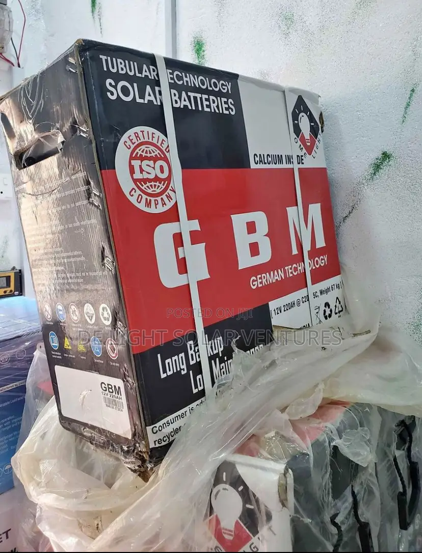 220ah 12V G.B.M Solar Tubular Battery