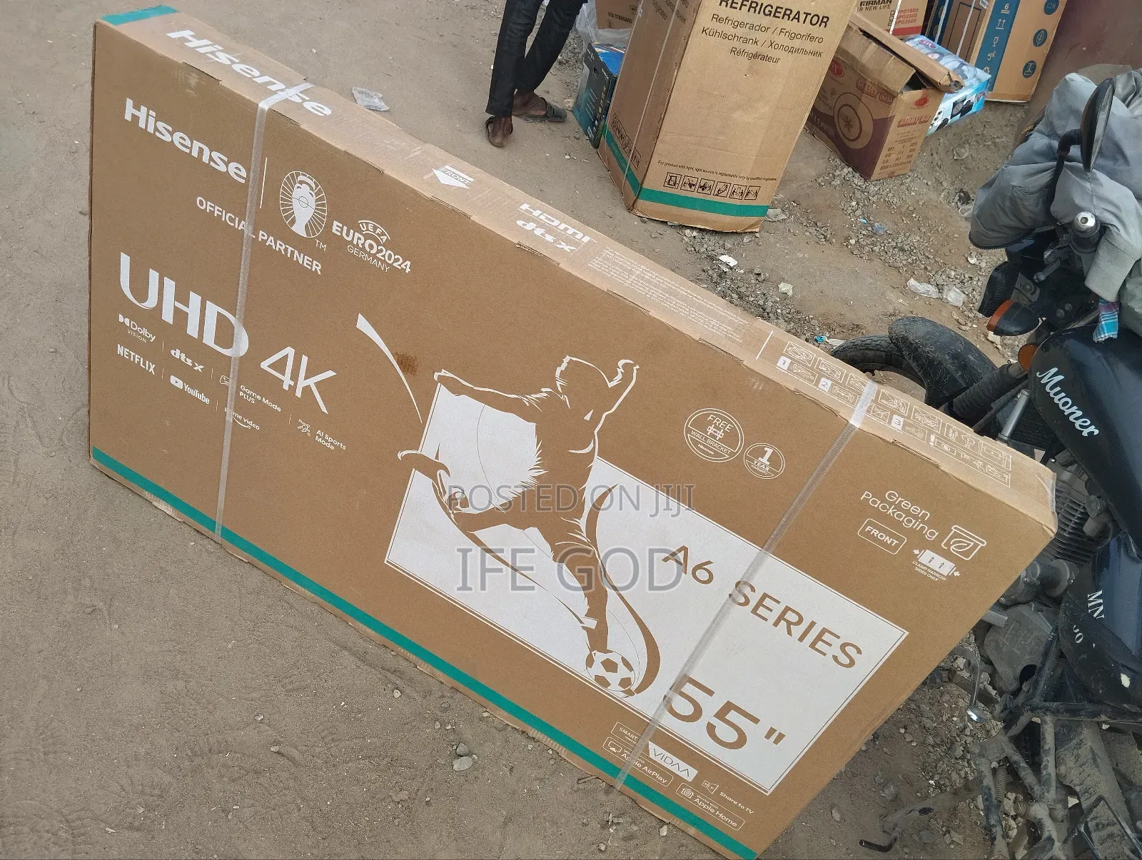 Original Hisense TV 55inches Smart 4KUHD Youtube Bluetooth