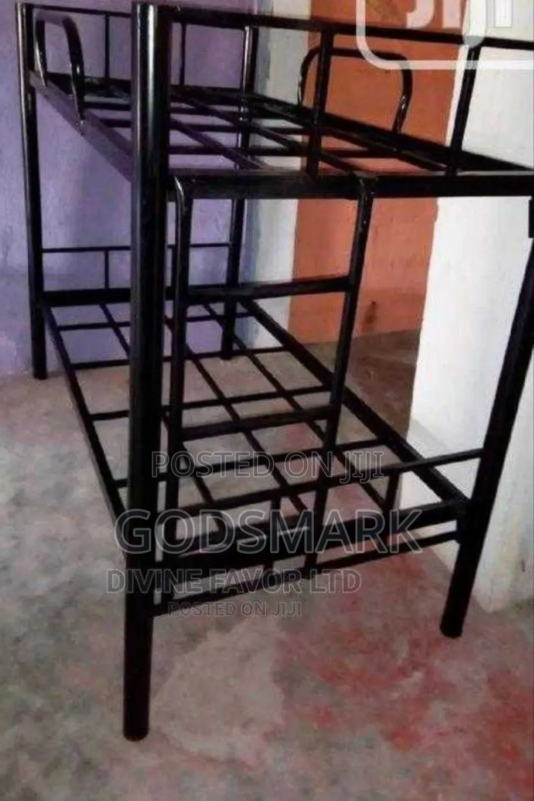 Strong Metal Bunk Bed 6 by 3 Feet.