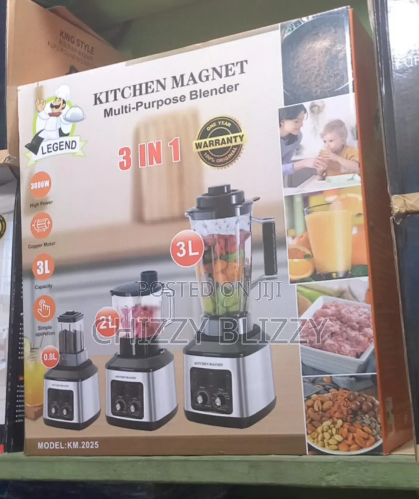 Kitchen Magnet Multi Purpose Blender. 3in1