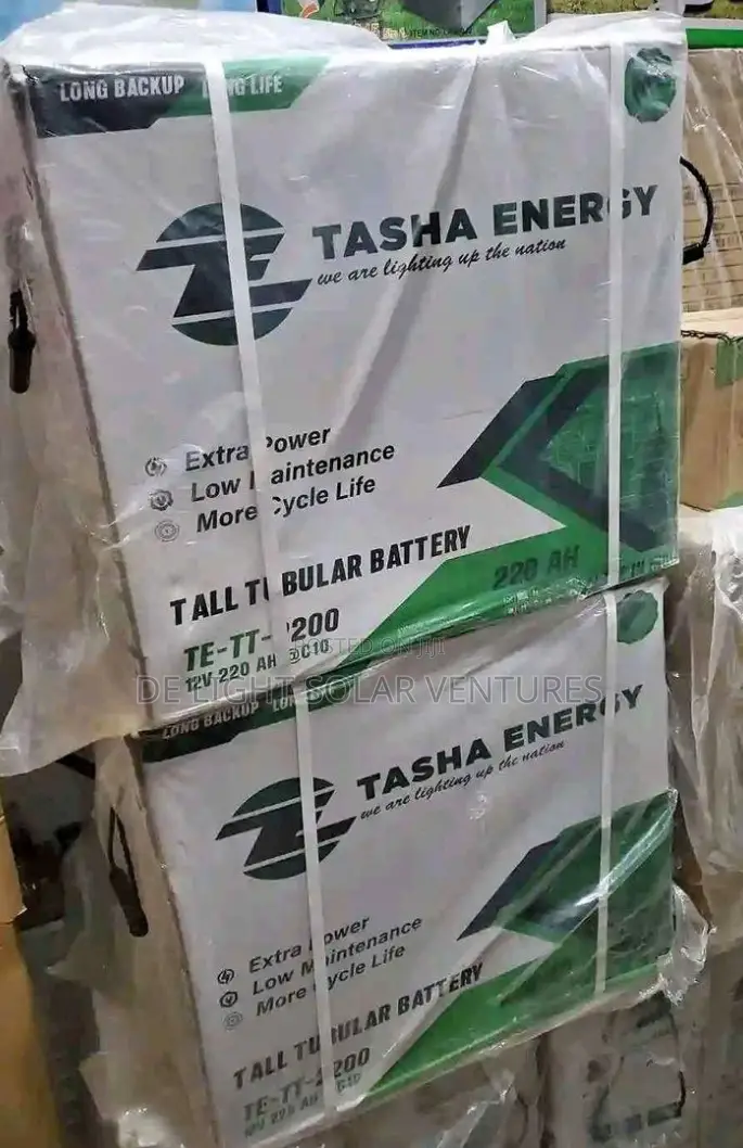 220ah 12v TASHA Solar Tall Tubular Battery