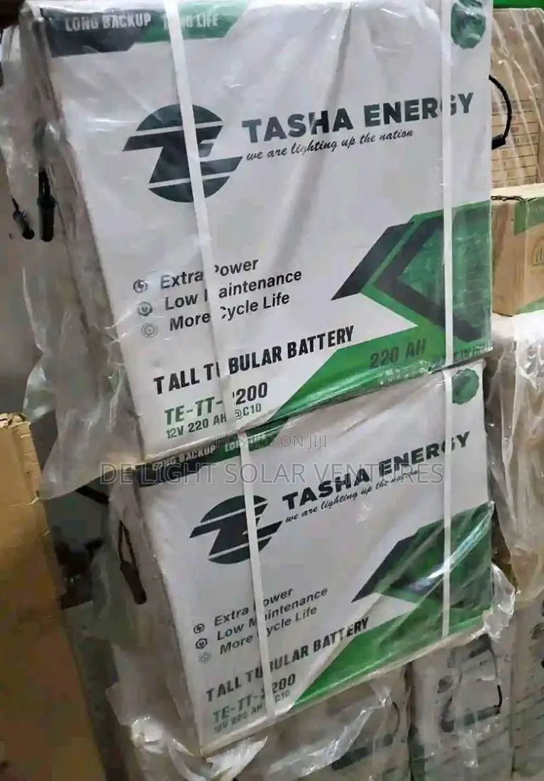 220ah 12v TASHA Solar Tall Tubular Battery