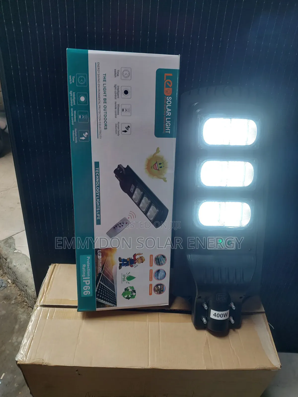 All in One Solar Street Light 400watt 3 Eyes
