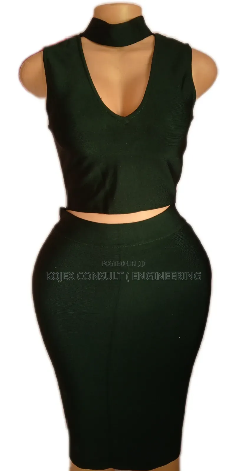 Bandage Skirt and Crop Top