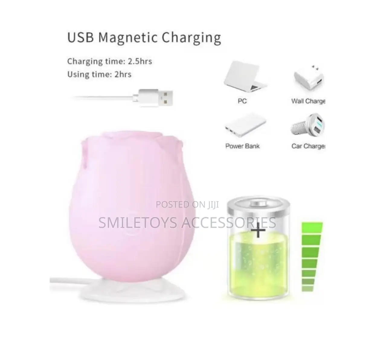 Rose Sucker Gspot Vibrator -Pink