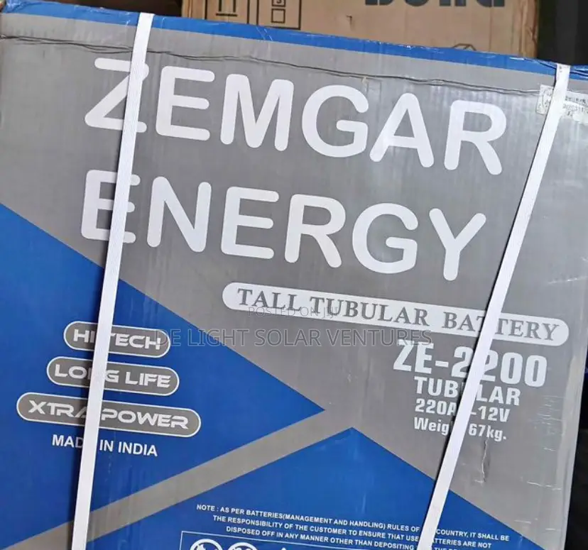 Zemgar Energy Tubular Battery