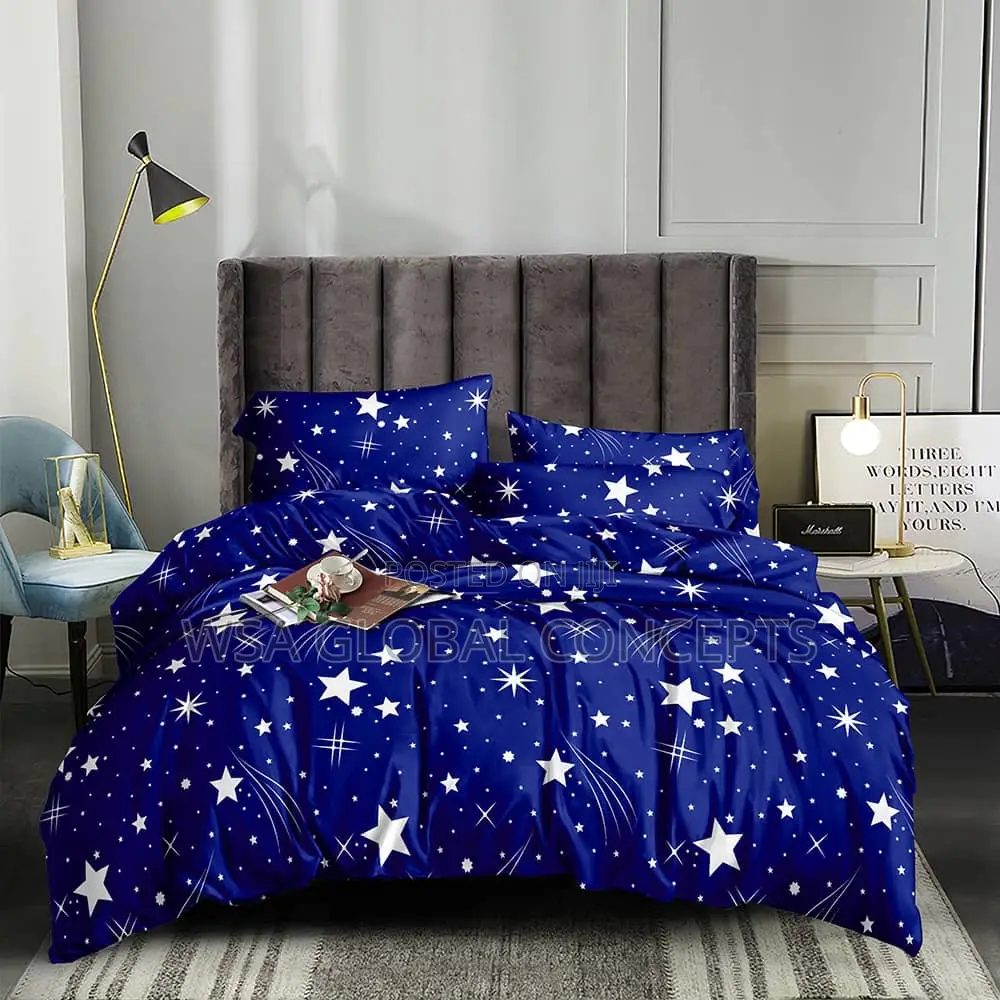 Different Designs 6x6 Duvet Bedsheets With 4 Pillows Case