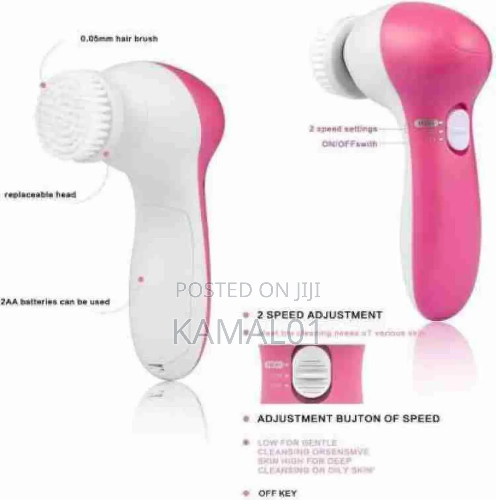 5 In 1 Electric Facial Brush Cleanser Body Cleaning Massage