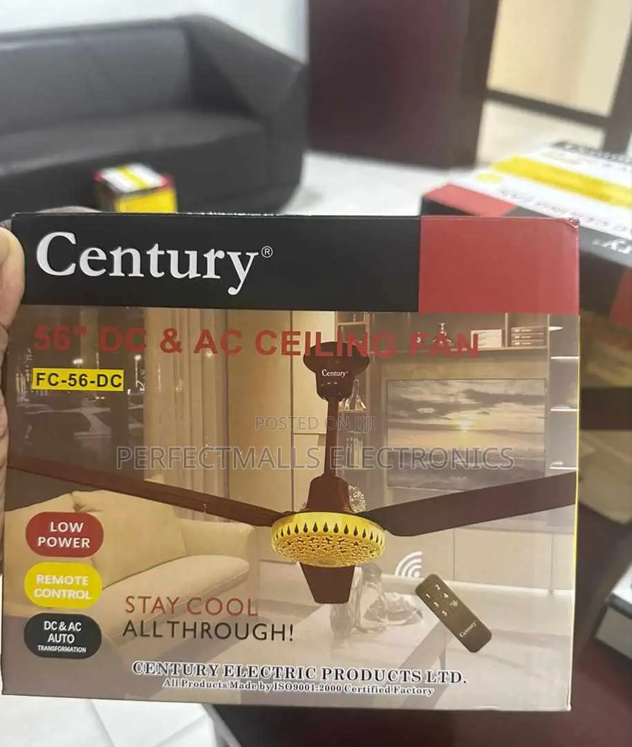 Century 56" AC/DC Ceiling Fan With Remote FC-56DC