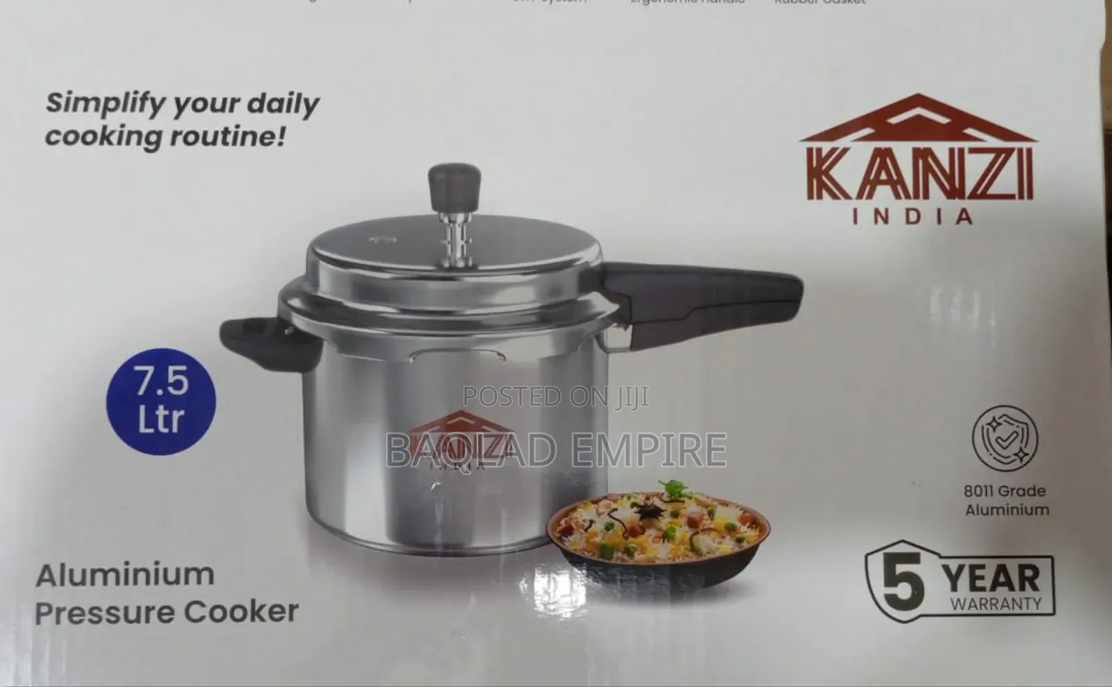 7.5L Kanzi Pressure Pot/Cooker