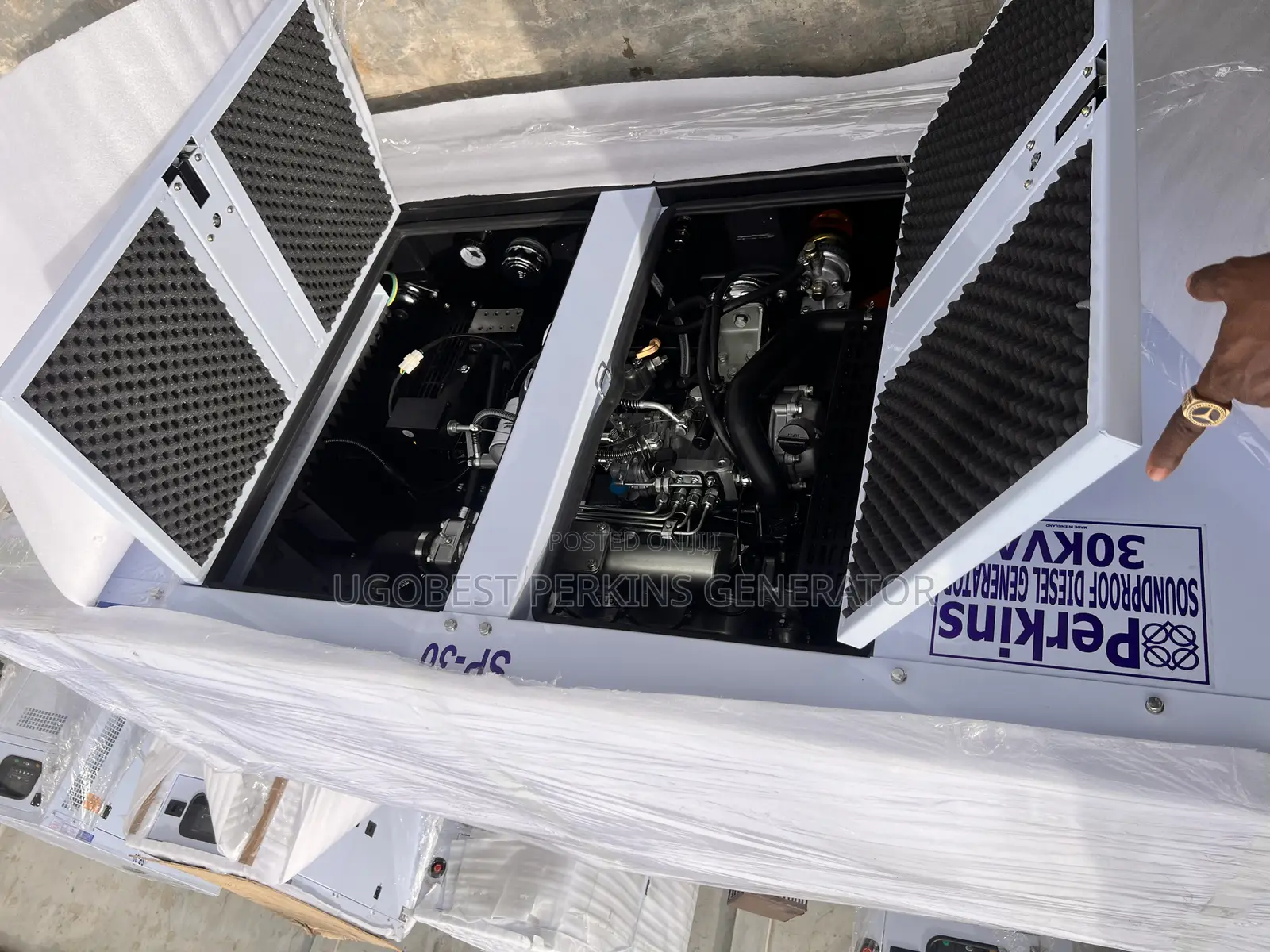 30kva Perkins Generator Soundproof 100% Copper Coil