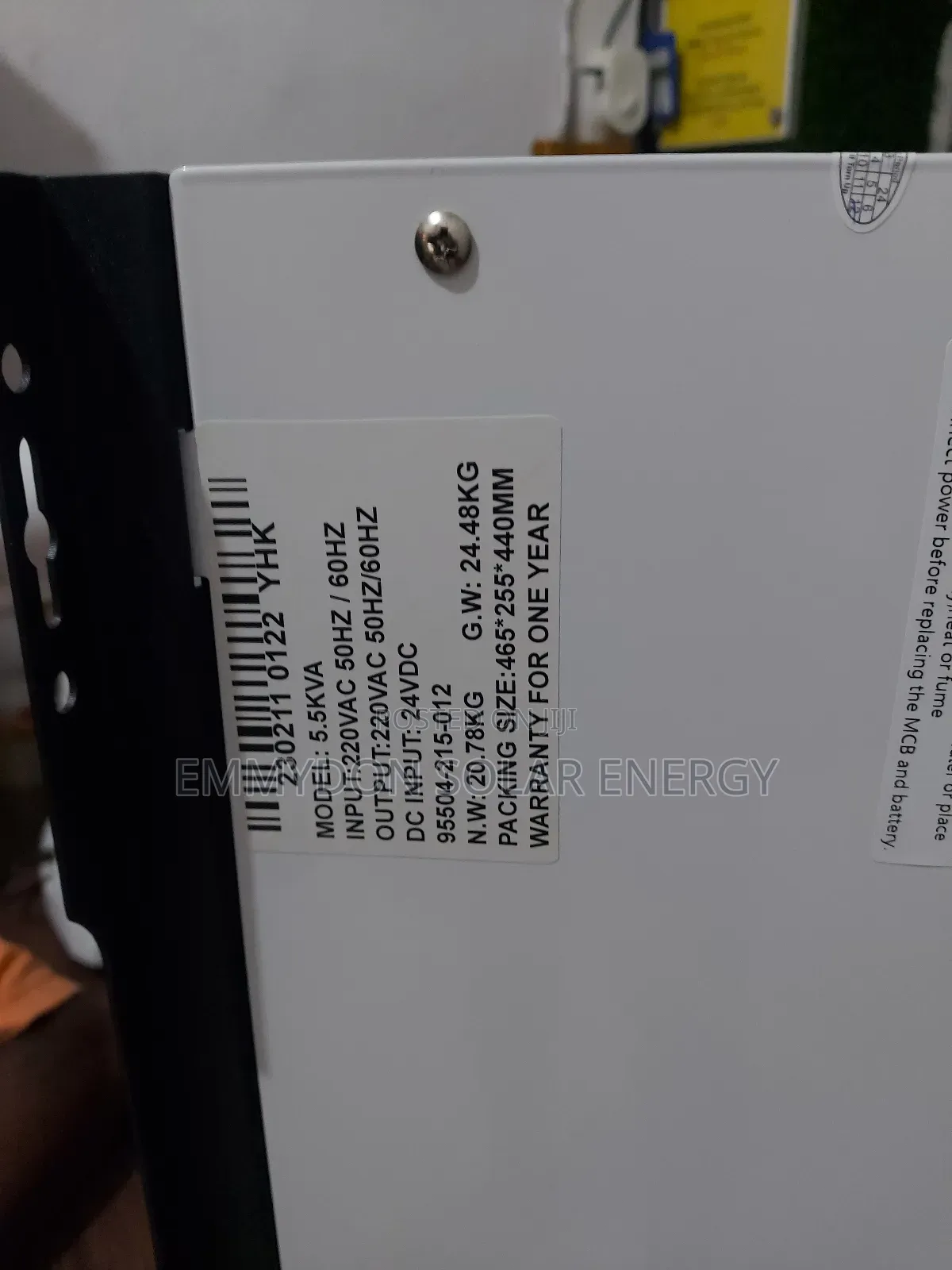 Original Yohako 5.5kva 24V Non Hybrid Inverter