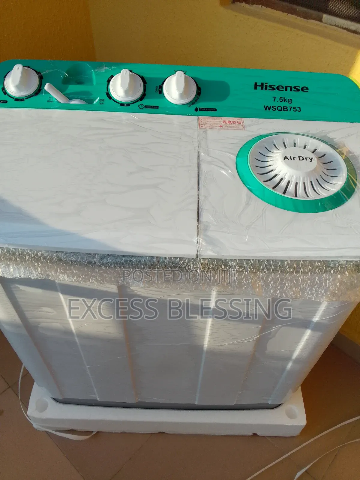 Hisense 7.5kg Manual Washing Machine Twin Tub+ Lint Filter