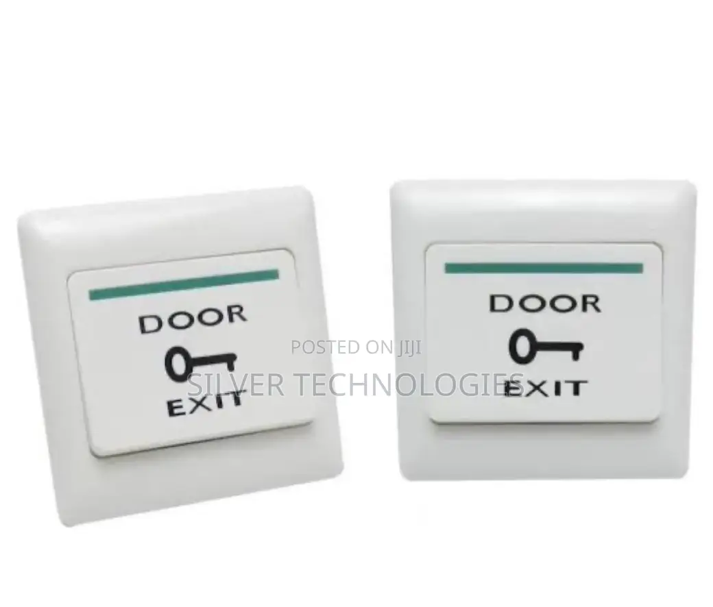 Exit Button White Plastic Exit Push Release Button Switch