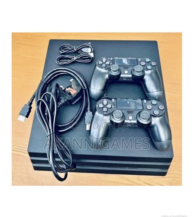 Clean Ps4 Pro 1tb With 15 Games Plus 2 Gamepad”