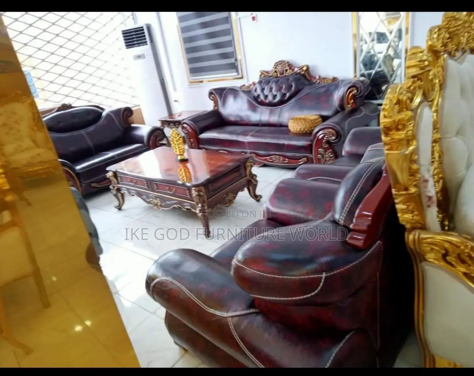 7seater Italian Leather Sofa Chair