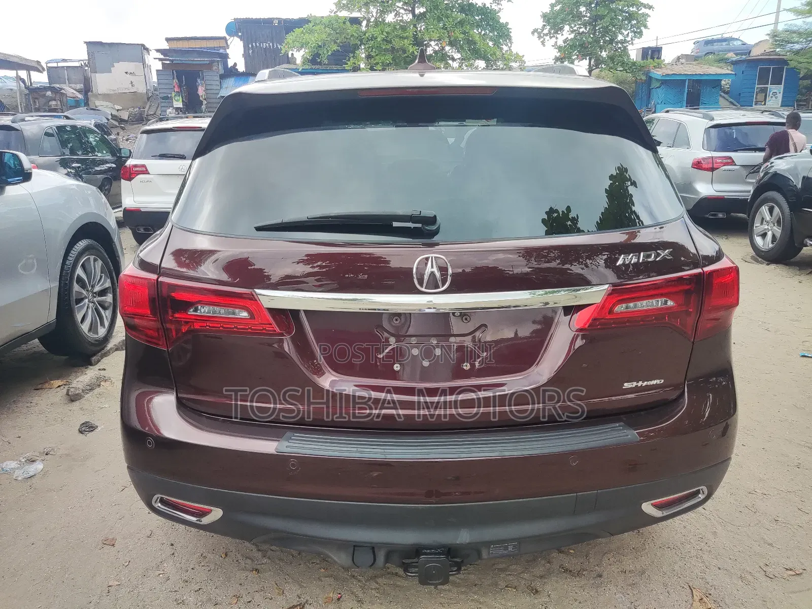 Acura MDX SH 4dr SUV AWD (3.5L 6cyl 9A) 2016 Red