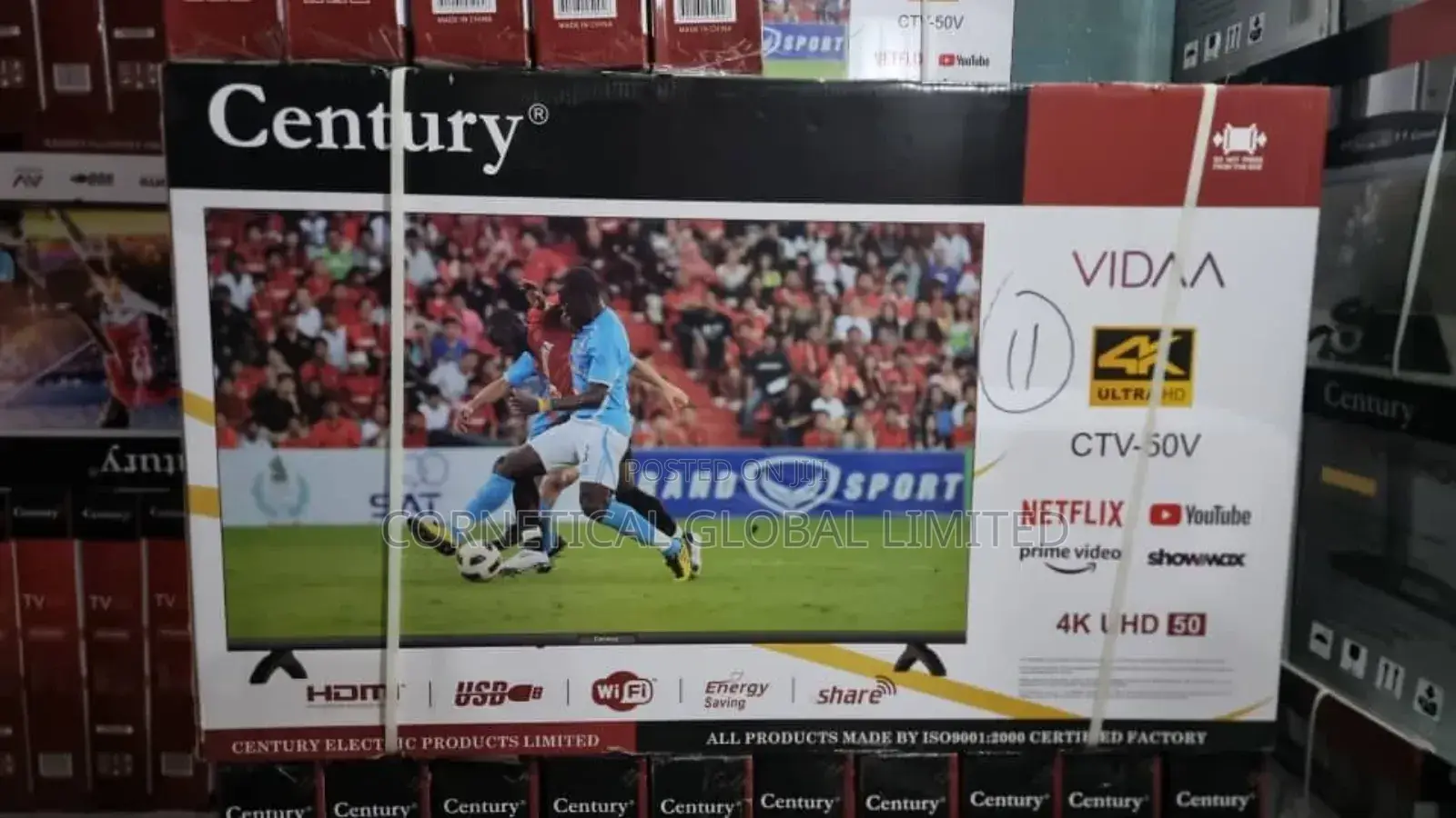 Century Uhd 50"Inches Smart Vidaa Tv (Voice Assistance)