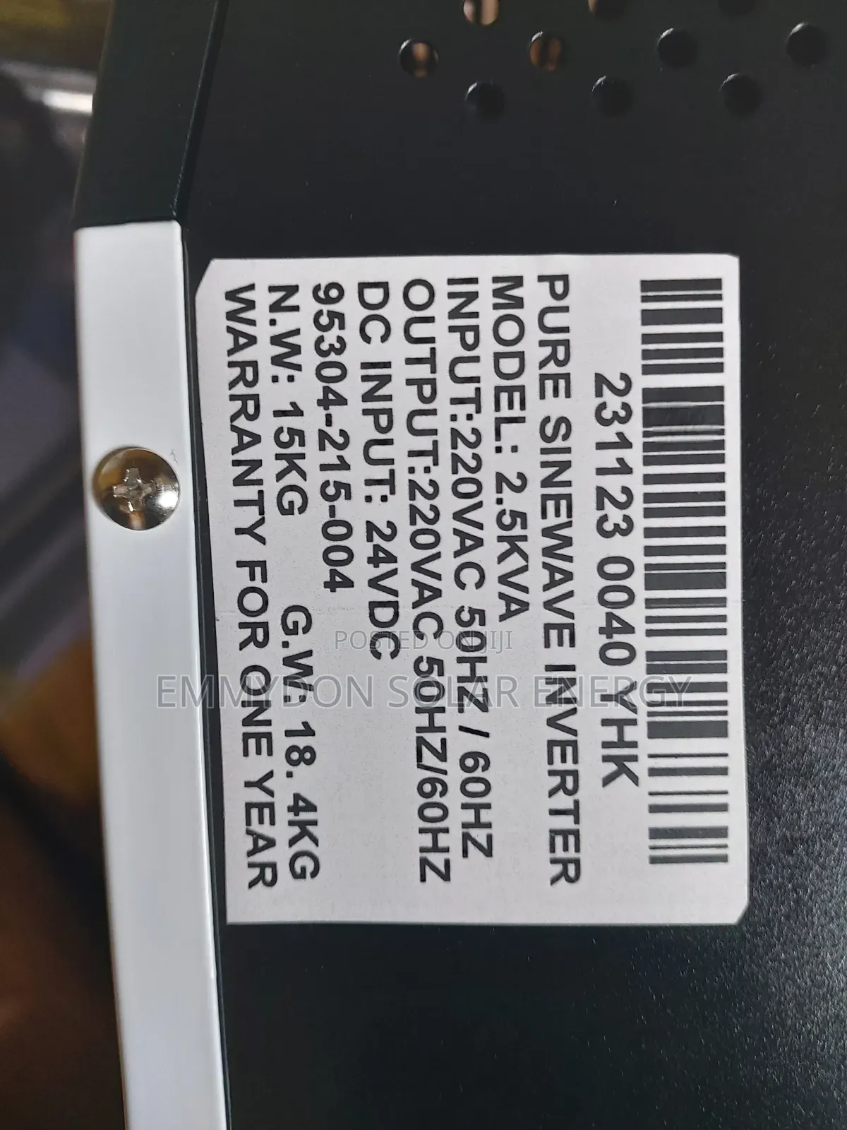 Original Yohako Inverter 2.5kva 24V