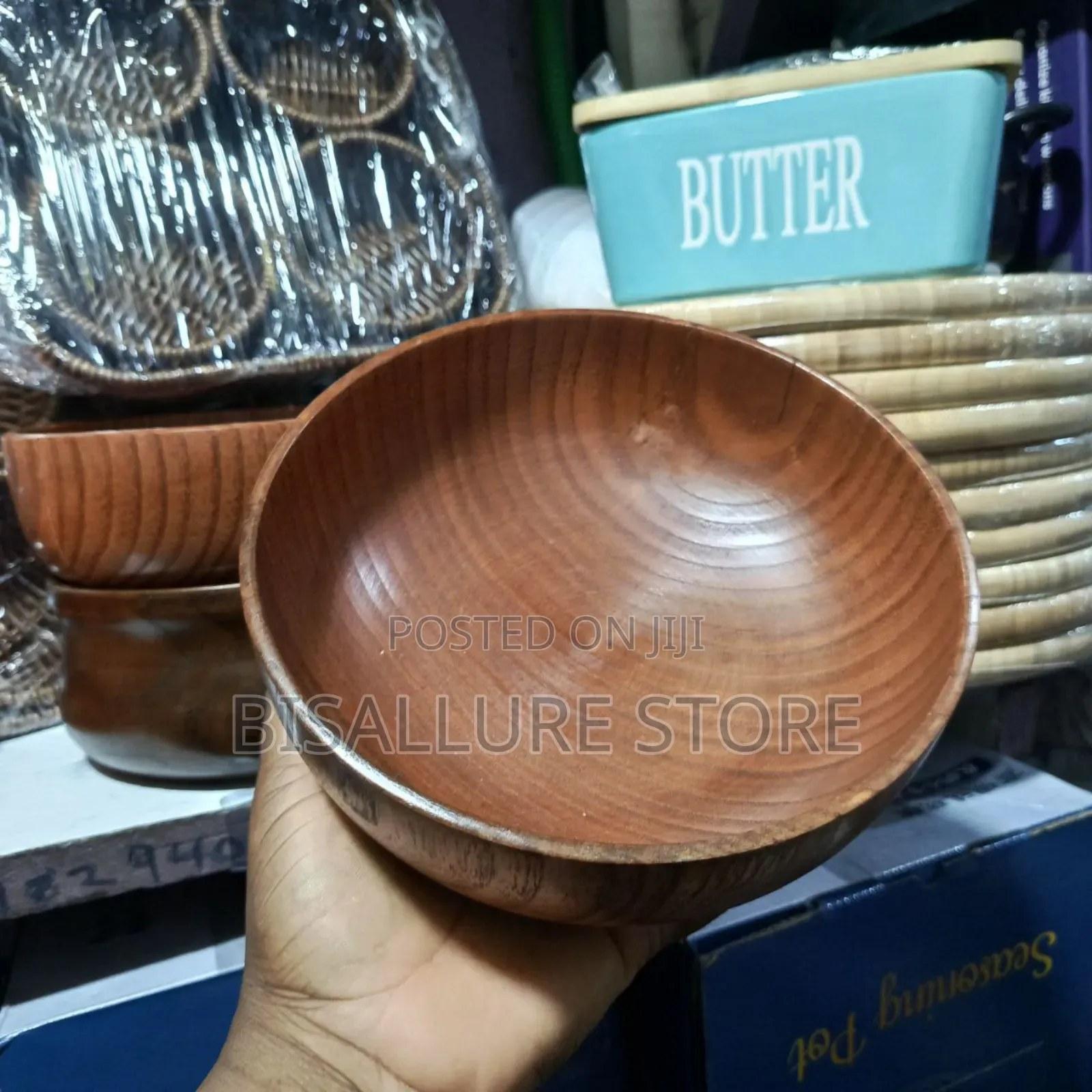 Wooden Bamboo Bowl -Big Size