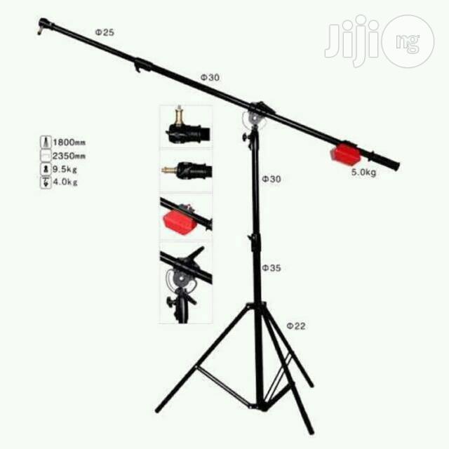 Heavy Duty Boom Arm Studio Light Stand With 5kg Counter