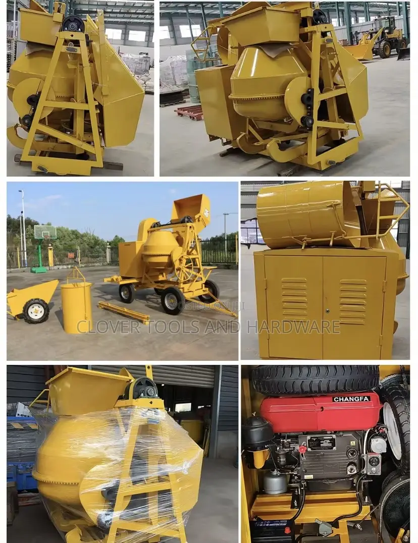 Self Load Concrete Mixer Cum Hoist And Wheel Barrow