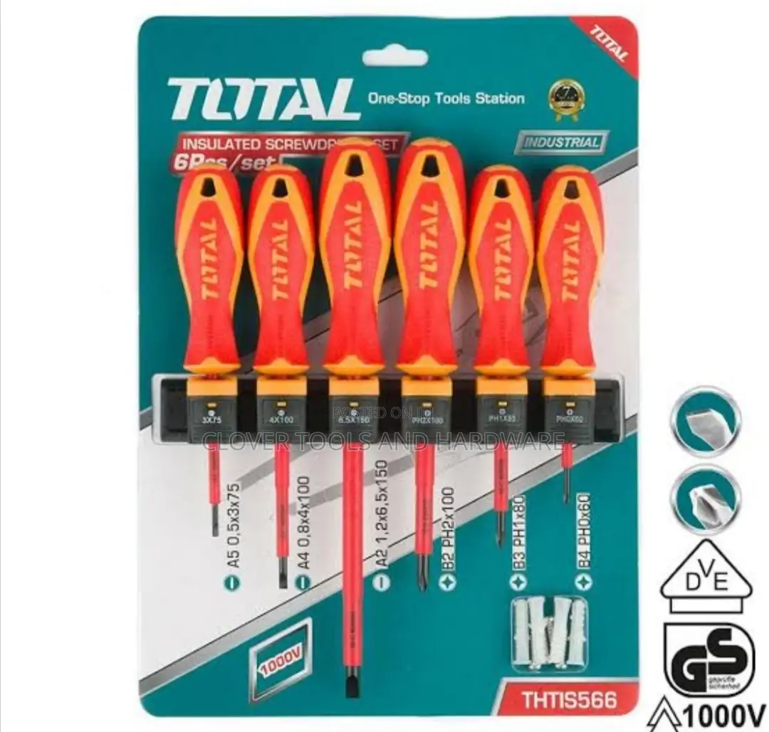 TOTAL Insulated Screwdriver Set