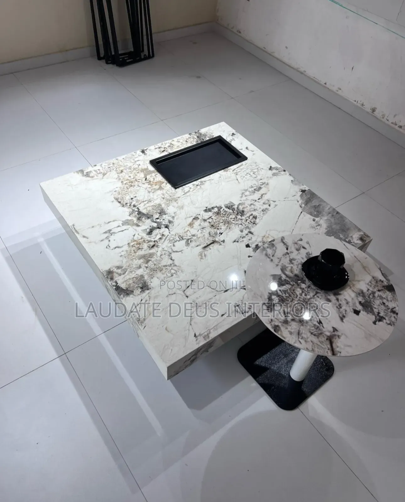 New Imported 2 in 1 Contemporary Ceramic Centre Table